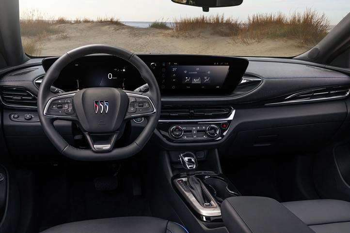 Volante de SUV premium Buick Envista 2026, totalmente calefactable para brindar máximo confort